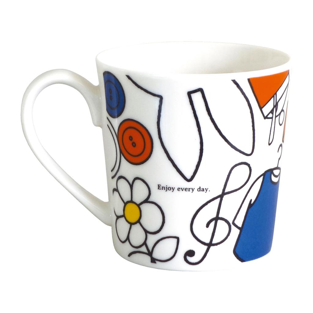 Dick Bruna Large Microwave and Dishwasher Favorite Made In 208186 "Miffy" Mug, Approx. 350ml, Safe, Tableware, Goods, Japan,