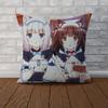 Наволочка NekoPara для Автомобиля Дивана Декоративная Домашняя Двусторонняя Печать Плюшевая Квадратная Подушка-Бросок Чехол