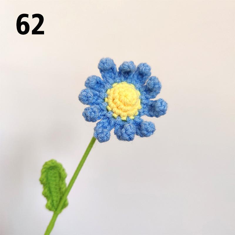 Подарок на День Учителя Подсолнух Вязаный Цветок Вязаный Цветок Ручной Работы Букет Домашний