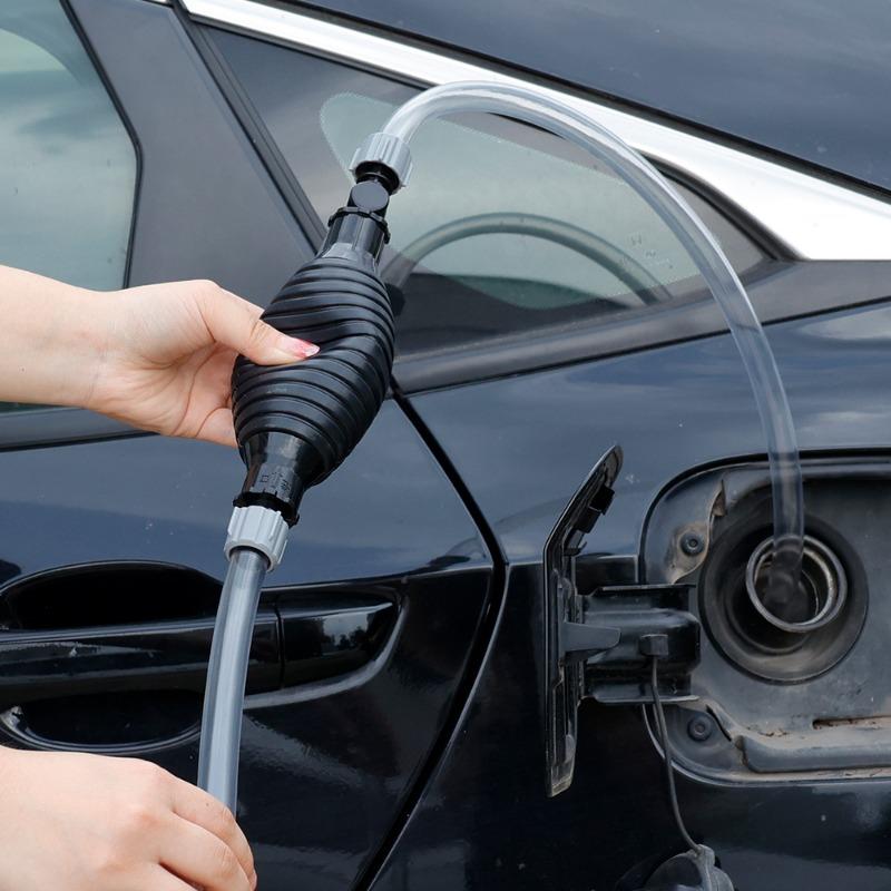 Ручной топливный насос в комплекте Автомобильное устройство для откачки масла Ручной подкачивающий насос Ручная всасывающая труба Комплект бензинового насоса Оборудование для заправки топливом