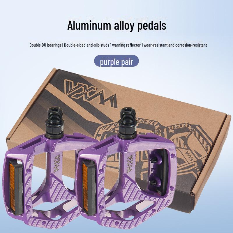 Aluminum Alloy Double DU Bearing Bicycle Pedals for Mountain and Road Bikes