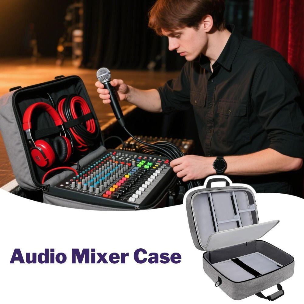 Protective Padding Recording Equipment Bag Adjustable Storage Audio Storage Bag Live Sound