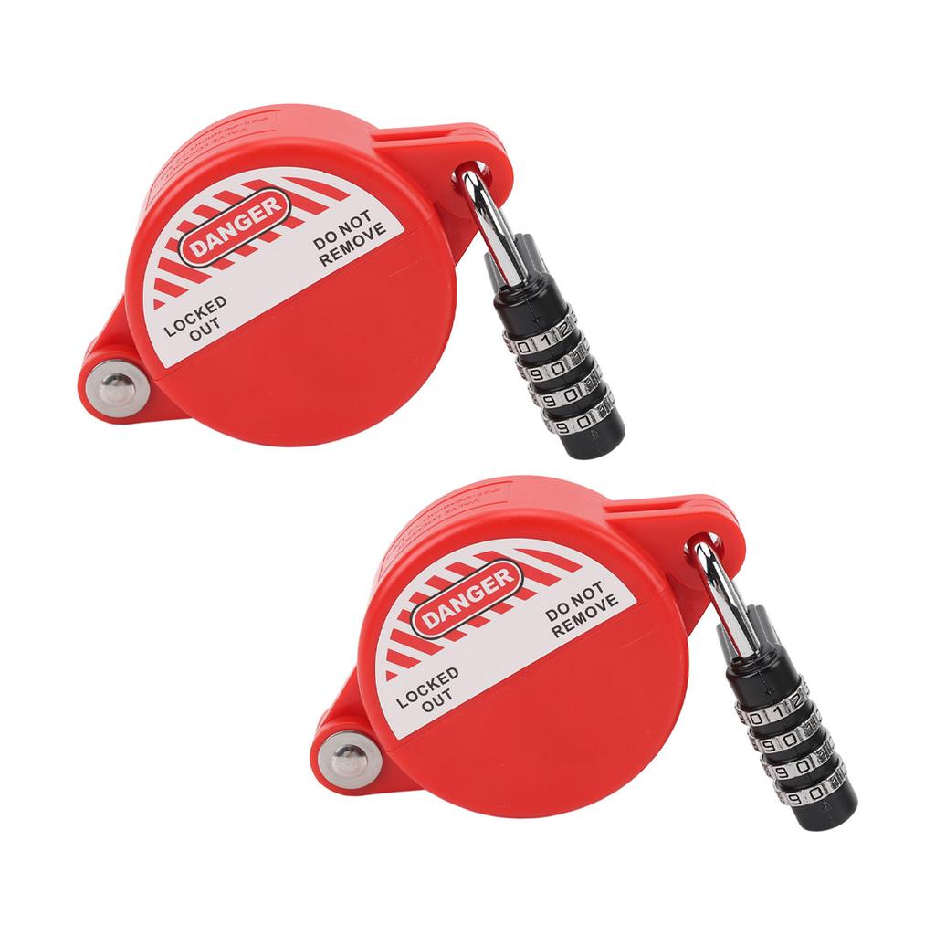 Gate Valve Lockout Device Engineering Plastic Zinc Alloy Water Spigot Lock with Coded Lock for 1 To