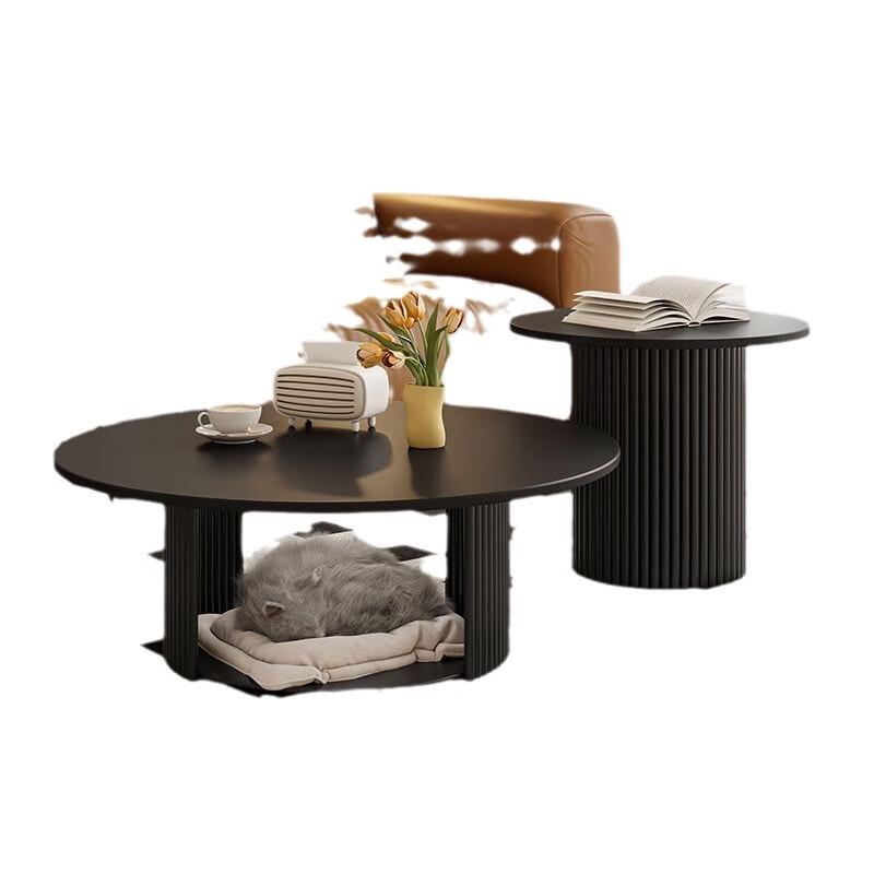 French Cream Style Cat Nest Coffee Table Set