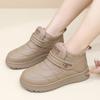 Женские зимние теплые нескользящие ботинки-дутики большого размера на мягкой подошве с меховой подкладкой до щиколотки, нескользящие, для пешего туризма, для активного отдыха, хлопковые ботинки