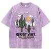 Футболки Desert Vibes Feelthesunset для мужчин, футболка Vigor Cotton с оригинальным узором, футболка Normcore Breathable с короткими рукавами