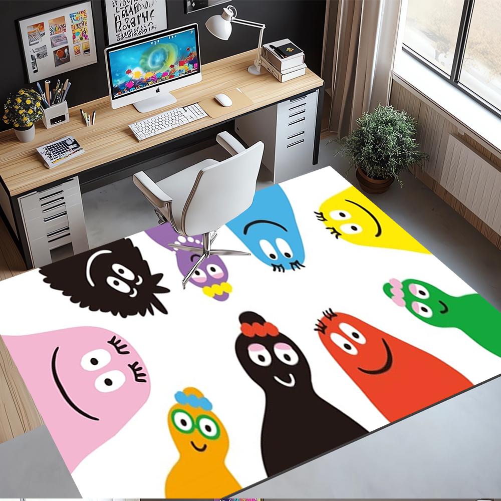 Barbapapa Printed Carpet,Rug,for Office Chair Living Room Bedroom Kitchen Room Decor Gifts.