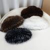 Korean Style Plush Bucket Hat Brimless Fluffy Warm Hat Retro Mink Fur Fisherman Hat  Outdoor