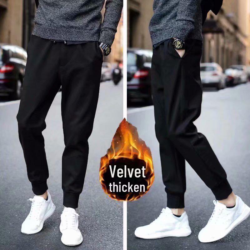 Men's Lamb Fleece Sweater Set: Winter Loose-Fit, Plus-Size Hooded Cardigan Jacket with Pants.