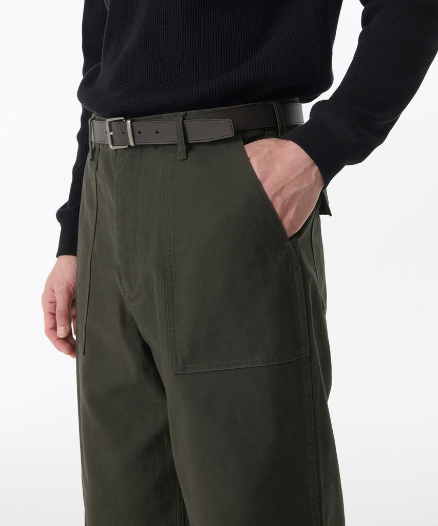 MUSINSA STANDARD Wide Replica Fatigue Pants [Deep Khaki]