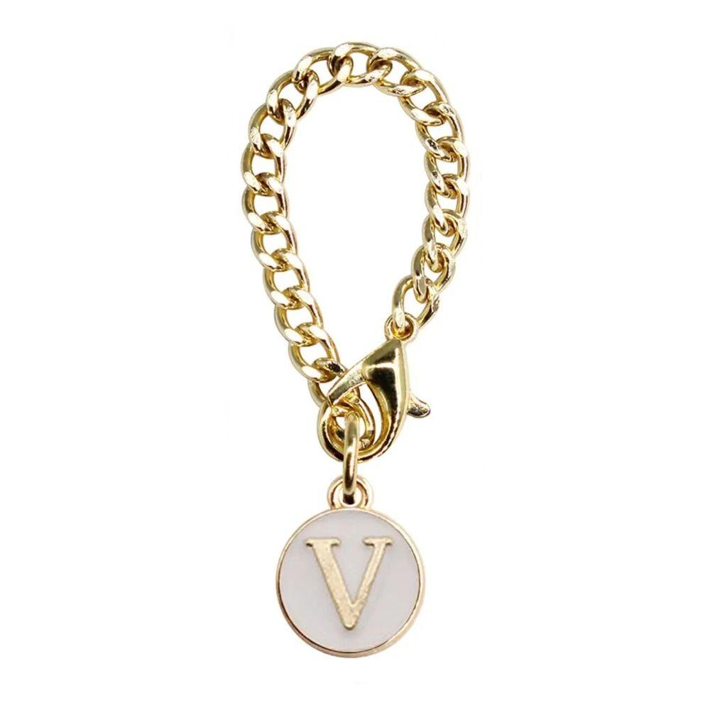 Белый/Черный Цепочка-ручка для чашки для воды Персонализированный Шарм-ручка Креативный Шарм с буквой для чашки Чашки