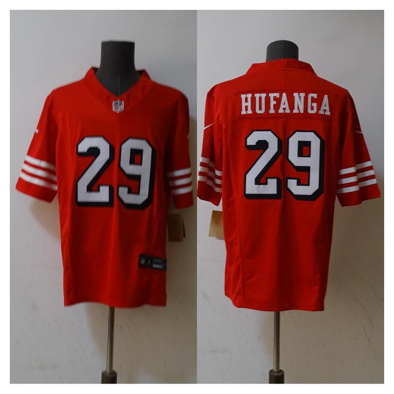 Mens NFL San Francisco 49ers Short Sleeve Jersey Embroidered Team Apparel Fan Wear Sports Gear