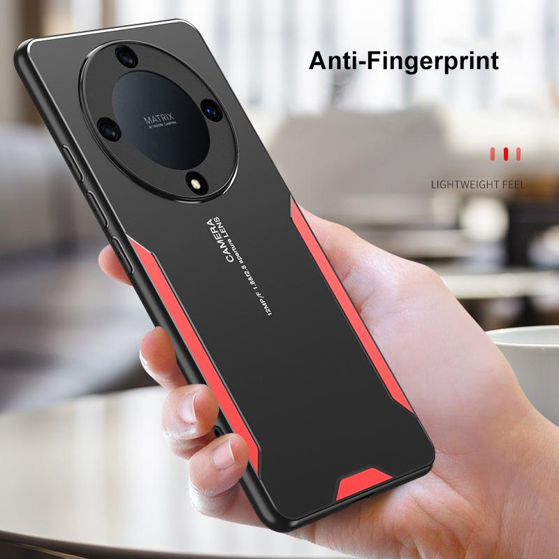 Металлический чехол из алюминиевого сплава для Honor Magic 5 Lite X9A X8A X7A задняя крышка силиконовый матовый чехол для телефона Honor X7 X9 5G X40 GT противоударный защитный чехол