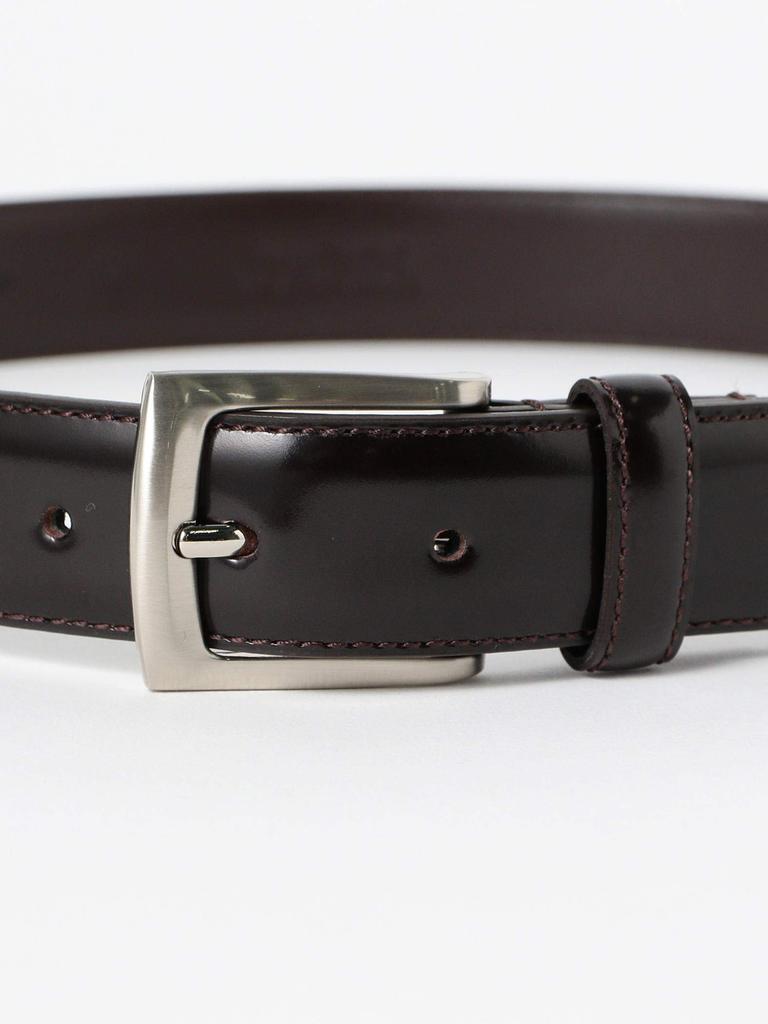 В:MING LIFE STORE by BEAMS / Ремни и подтяжки B:MING от BEAMS Кожаный ремень с отделкой из стекла для мужчин в цвете D.BROWN