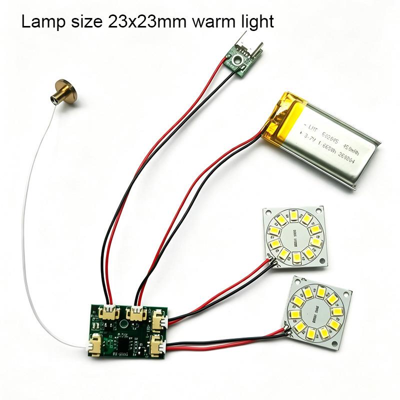 Touch Control 5V 2A LED Light Board Controller Low Voltage Rechargeable Fit Single Dual Color Light Panel Art Display Lighting Use