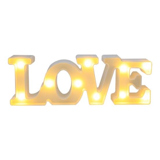 Letter Light Battery Express Love Props Operated Romantic LED Marquee Letters Love Sign
