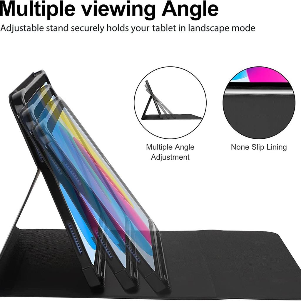 Case for iPad A16 11 Inch A3355 A3356 A3354,Bluetooth Keyboard cover for iPad 10th 10.9 Inch A2696 A2757 A2777 A3162
