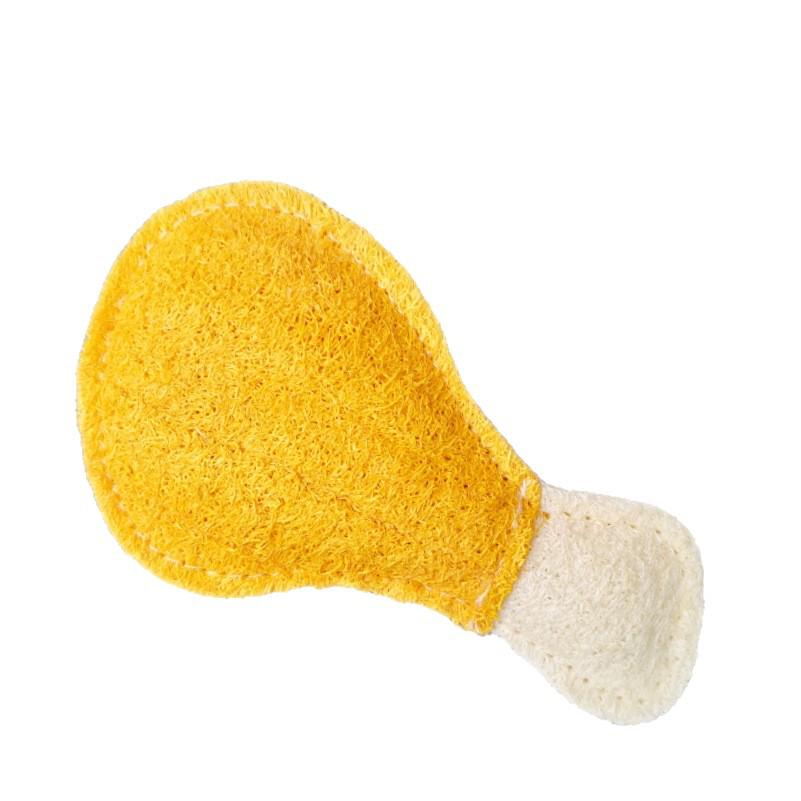 Durable Natural Loofah Chew Stick for Large Dogs - Teeth Cleaning & Anti-Tear Pet Toy