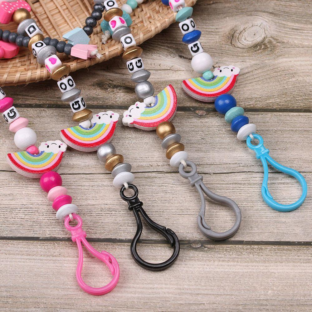 Cute Panda Silicone Baby Chew Toy  Pacifier Clip Pacifiers Chain Teething Soother