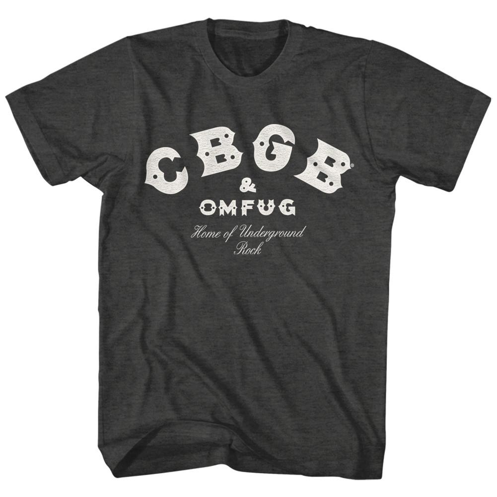 CBGB OMFUG Дом андерграундного рока Мужская футболка Логотип Панк Металл Концертный мерч