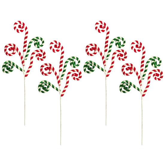 4 шт. конфетные палочки многофункциональные фигурные рождественские конфеты палочки украшения для рождественской елки