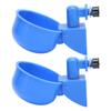 2 шт. Автоматическая чашка для поения цыплят, антикоррозийная, простая установка, использование синей кормушки для цыплят