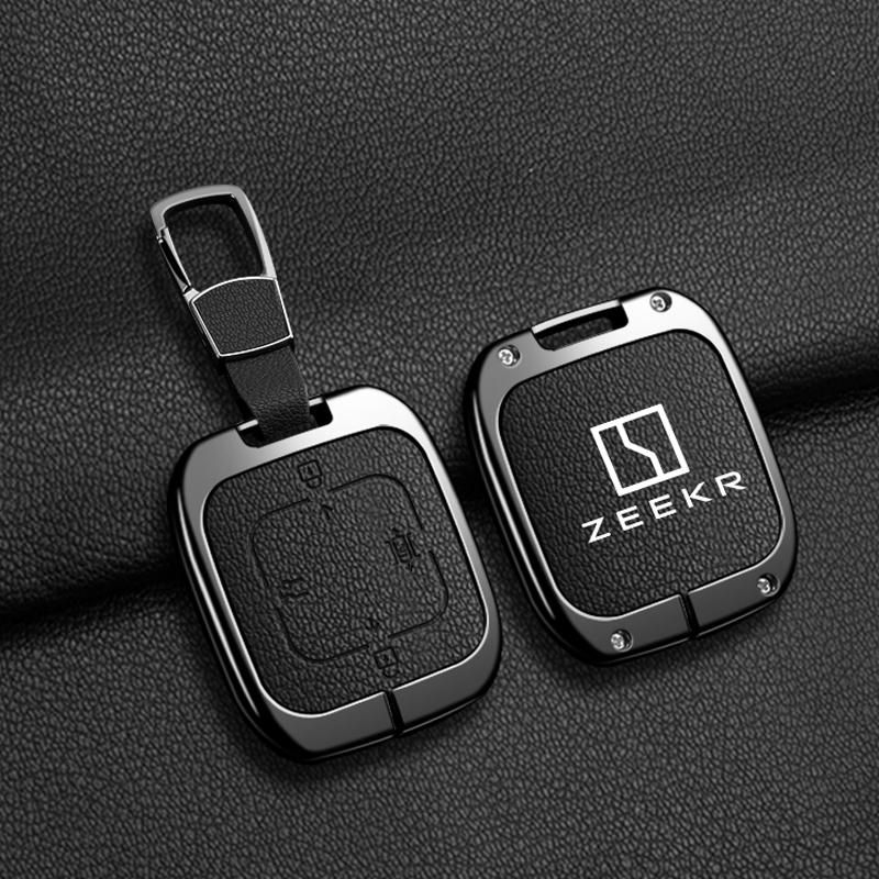 Чехол-брелок из цинкового сплава для автомобильного ключа Zeekr 001 Zeekr X Держатель корпуса брелка Брелок Аксессуары