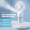 USB Rechargeable Mini Handheld Fan Portable Misting Fan With 4 Adjustable Speed Spray Water Mist Fan Outdoor Camping Travelling