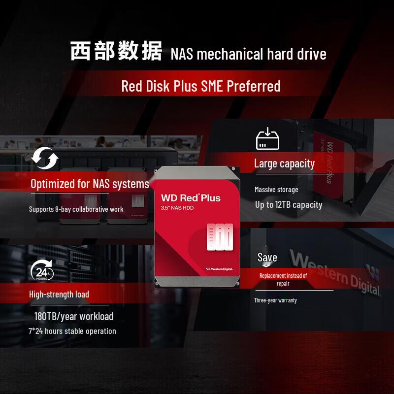 Жесткий диск Western Digital Red Plus для NAS