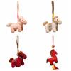 Creative Plush Horse Doll Pendant Mascot Doll Pony Key Ring New Year Horse Hanging  New Year Decor