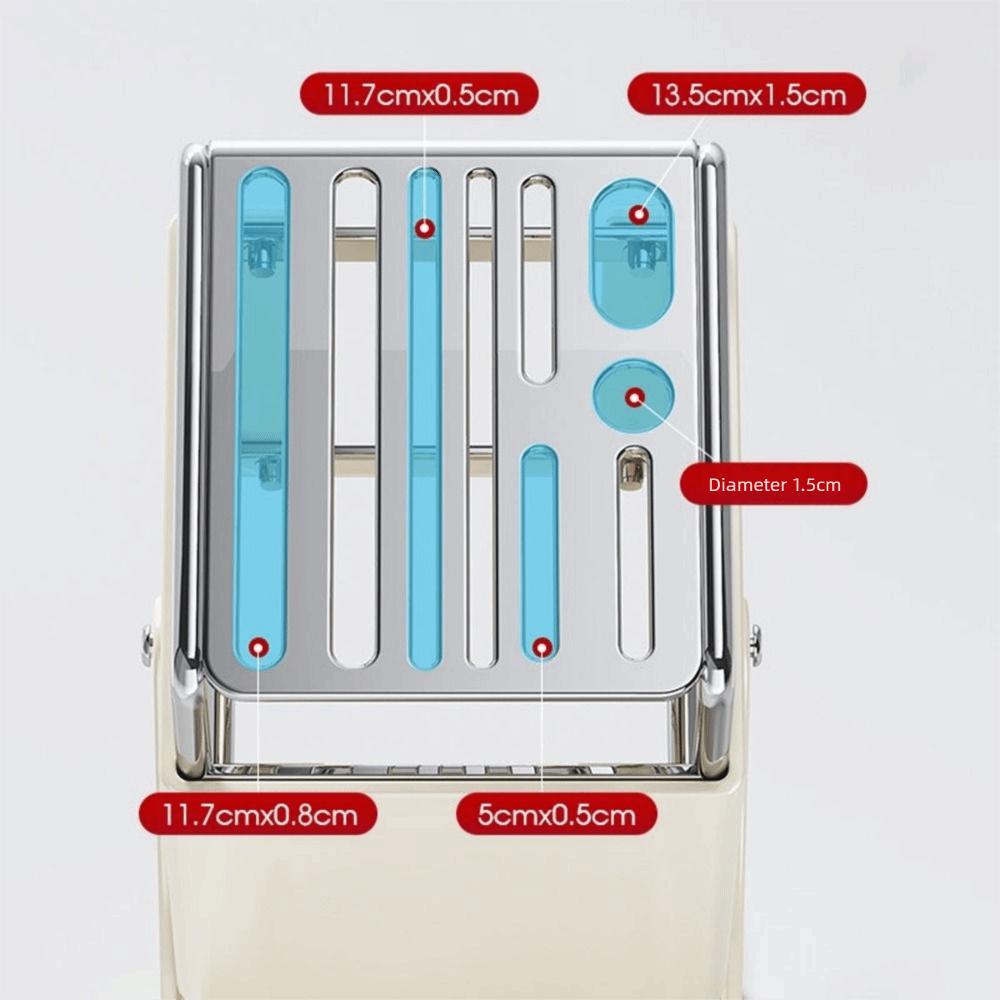 Anti-slip Stainless Steel Cutter Holder Stable Chopstick Bucket Modern Cutlery Organizer for Home