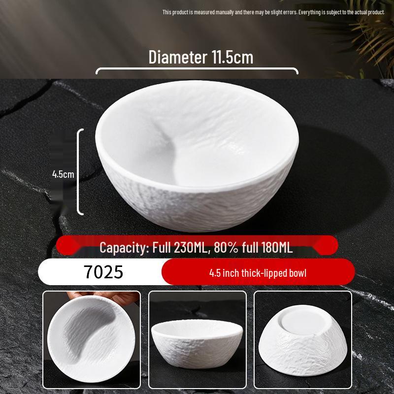 Набор из миски для риса и блюдца для соуса в стиле меламиновой керамики