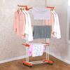 Clothes Drying Rack with Wheels High Stability 4-Layer Design Strong Load-bearing Easy Assembly Indoor Outdoor Laundry Rack Rolling Clothes Dryer Rack