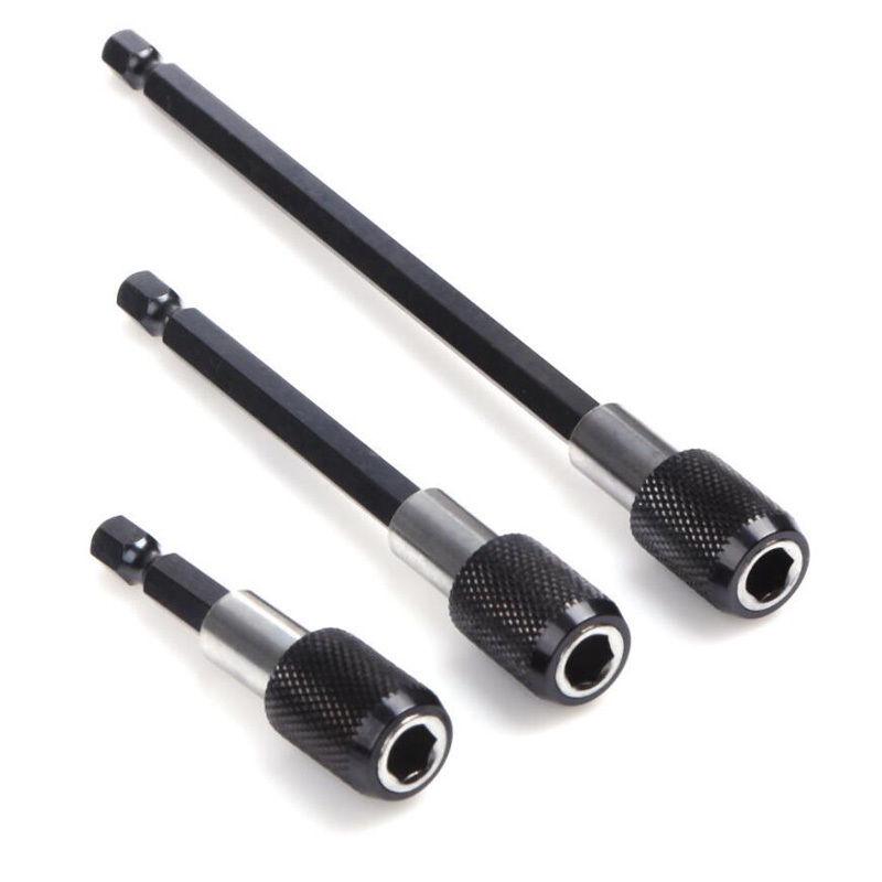 Шестигранный держатель магнитных бит для отвертки с хвостовиком 1/4 дюйма, удлинитель для ручного привода