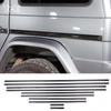 Для Mercedes-Benz G-Class W463 2007-2018 Мягкие полоски-молдинги кузова боковой двери автомобиля из углеродного волокна, накладка, декоративный элемент, наружные автомобильные аксессуары