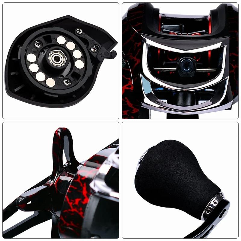 Новая рыболовная катушка Bait 18+1 Axis Fishing Reel 7:1:1 Высокое передаточное отношение Легкий вес Максимальное сопротивление 7 кг Катушка для ловли наживки Катушка для литья Рыболовные снасти