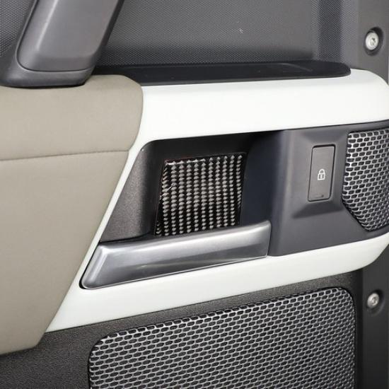 Carbon Fiber Inner Door Bowl Trim Sticker For Land Rover Defender 90 110 20-24