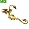 Male Elf Brooch Pin Vintage Creative Design Wing Men Jewelry 2 Colors Available Suit Coat Bag Badages Antique Gold