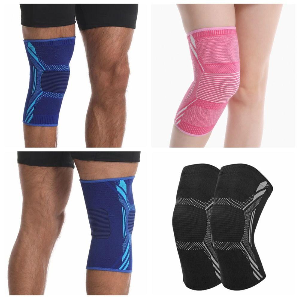 Protective Gear Knee Braces No-Slip Knee Sleeves Sport Knee Support Fitness Gym