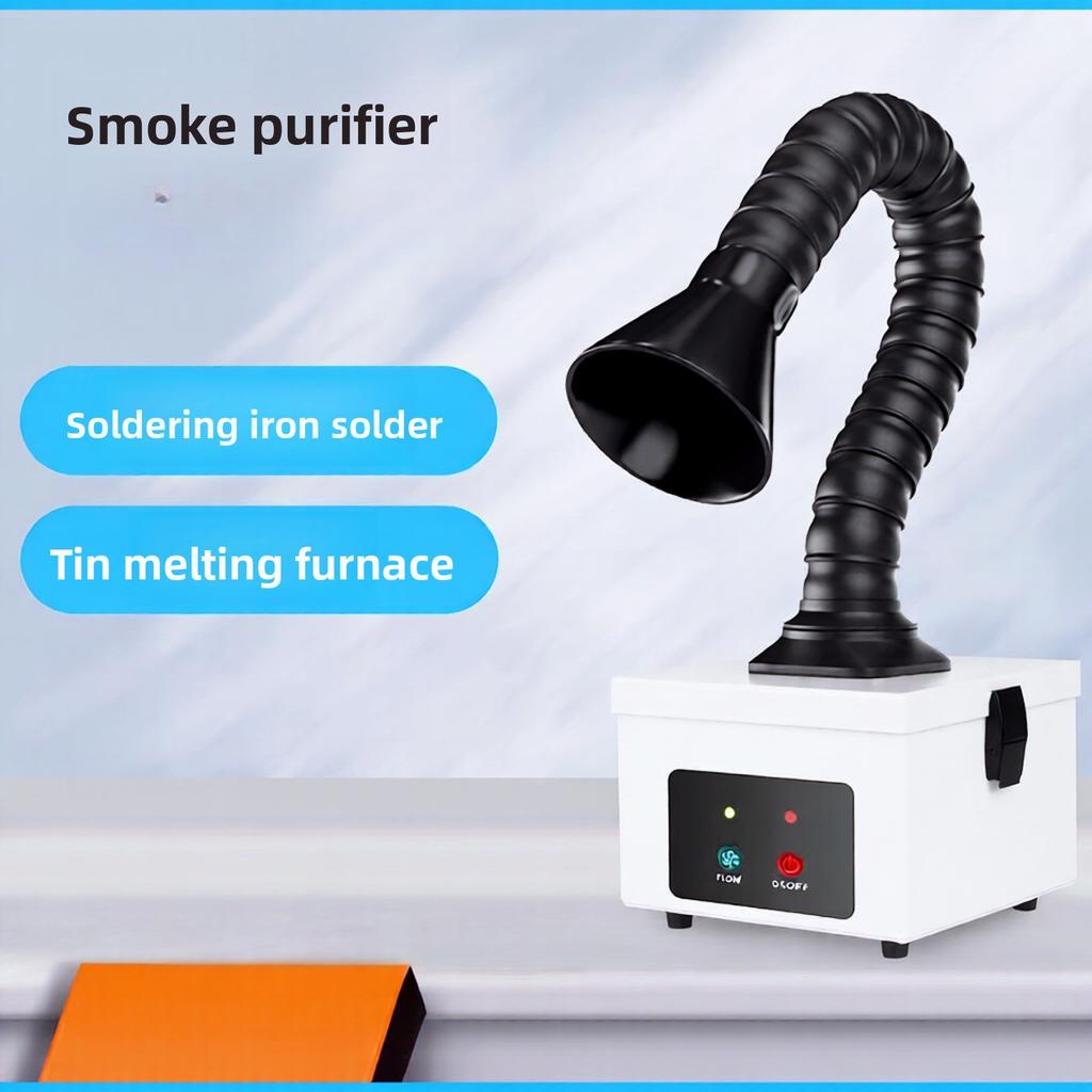 Soldering Fume Extractor Smoke Absorber Adjustable Arm Filter Purifier for Electronics Repair Workstation Lead-Free Solder Smoke