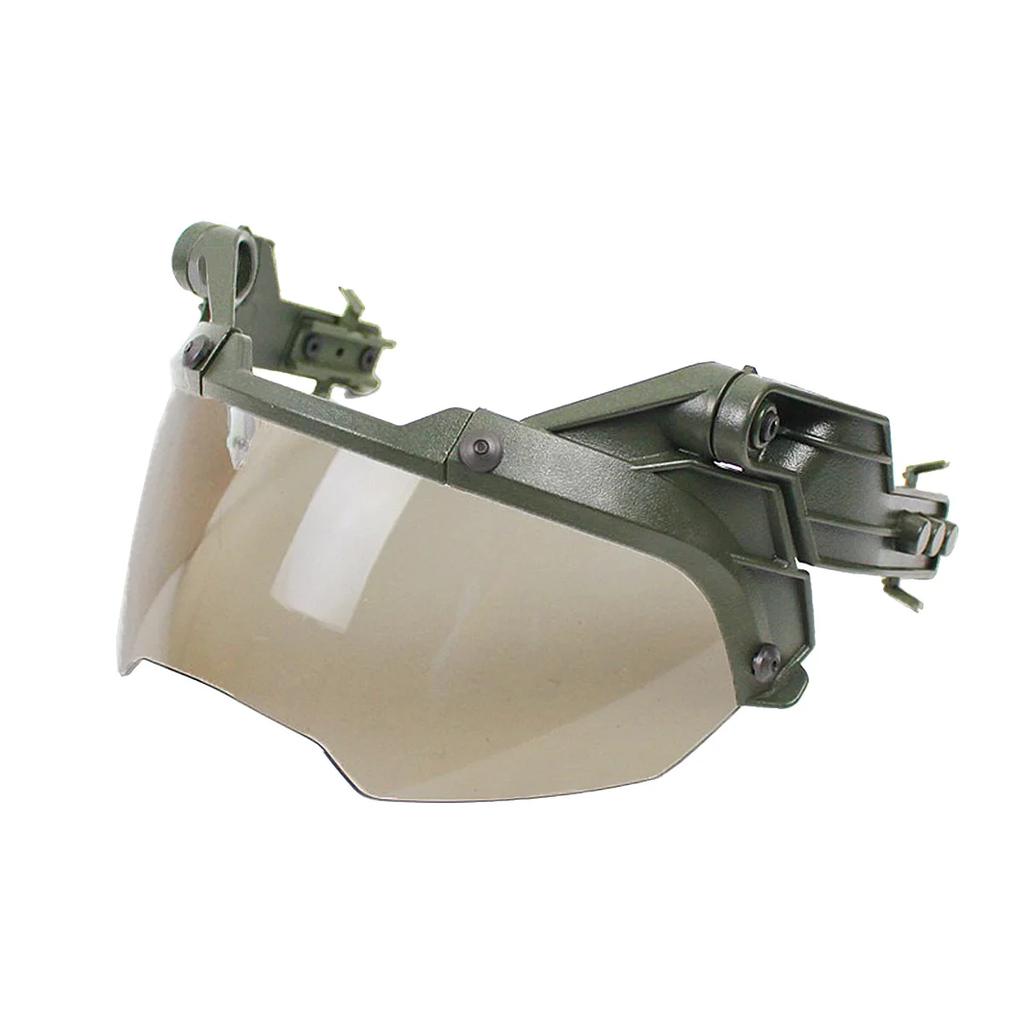 New Tactical FAST Helmet Half Face Mask With Flip Goggles Hunting Airsoft CS Game Paintball Mask Helmet Accessories Gear