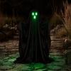 Lighted Hanging Ghost Halloween Light Up Decoration, Spooky with String Light, Figurine for Yard Standing Black Outdoor Garden Lawn Porch Decor Front