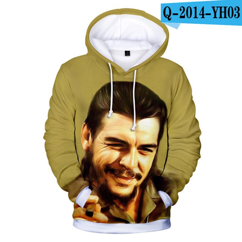 Хип-хоп мода Че Гевара герой 3D толстовка с капюшоном мужские осенне-зимние толстовки высокого качества пуловеры топы Че Гевара одежда