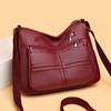 Women's Bag Large Capacity Crossbody Bag Soft Leather Shoulder Bag Mother Bag Multi-Layer Bag
