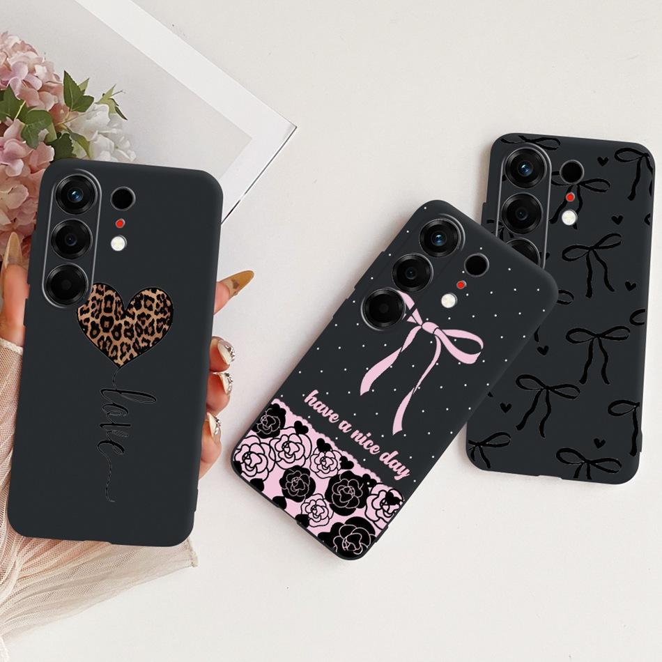 For Tecno Camon 50 4G CN5 Cute Flower Butterfly Cat Painted Case For Tecno Camon50 4G Black Silicone Soft Phone Cases