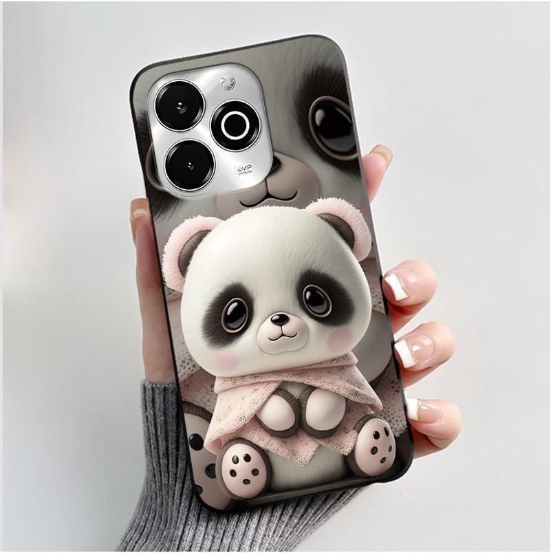 Phone Case For Umidigi G100X / G9X Case Luxury Cute Love Heart Rabbit Cartoon Funny Cover Black Soft Silicone Protective Casing