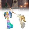Angel Tree Topper Led Lighted Acrylic Star For Christmas Tree Decor