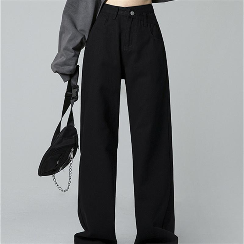 Винтажная весна 2022, женская мода с высокой талией, женские широкие джинсы, мешковатые женские джинсовые брюки-карго, джинсовые брюки для мамы