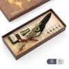 Retro Dip Pen British Student Dip Metal Fountain Pen Birthday Gift Set Machinery Feather Pen