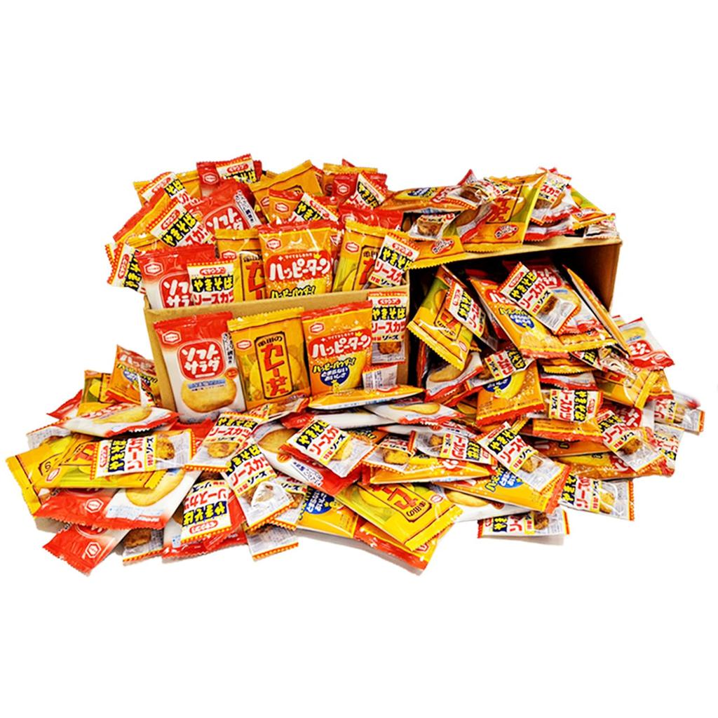 Kameda Seika Peyoung Mini Rice Crackers 4 Types A 400 Assorted Set Turn Curry Rice Crackers Soft Salad Peyoung Yakisoba Sauce Registration [Total